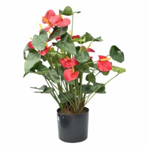 Konstgjord Anthurium röd UV 85 cm