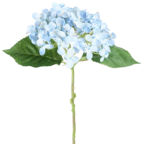 Konstgjord blå snittblomma av Hortensia 39 cm