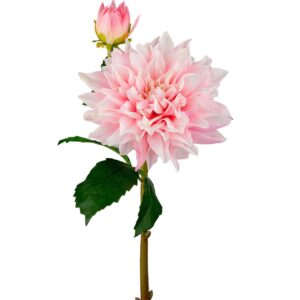 Konstgjord snittblomma Dahlia ljus rosa 70 cm